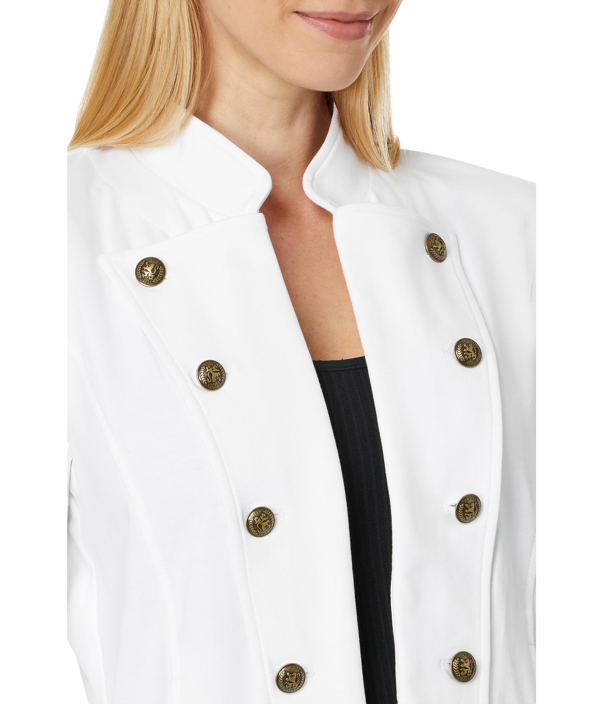 Foto 4 pulgar | Chaqueta Tommy Hilfiger Solid Band Bright White Para Mujer Xl - Venta Internacional.