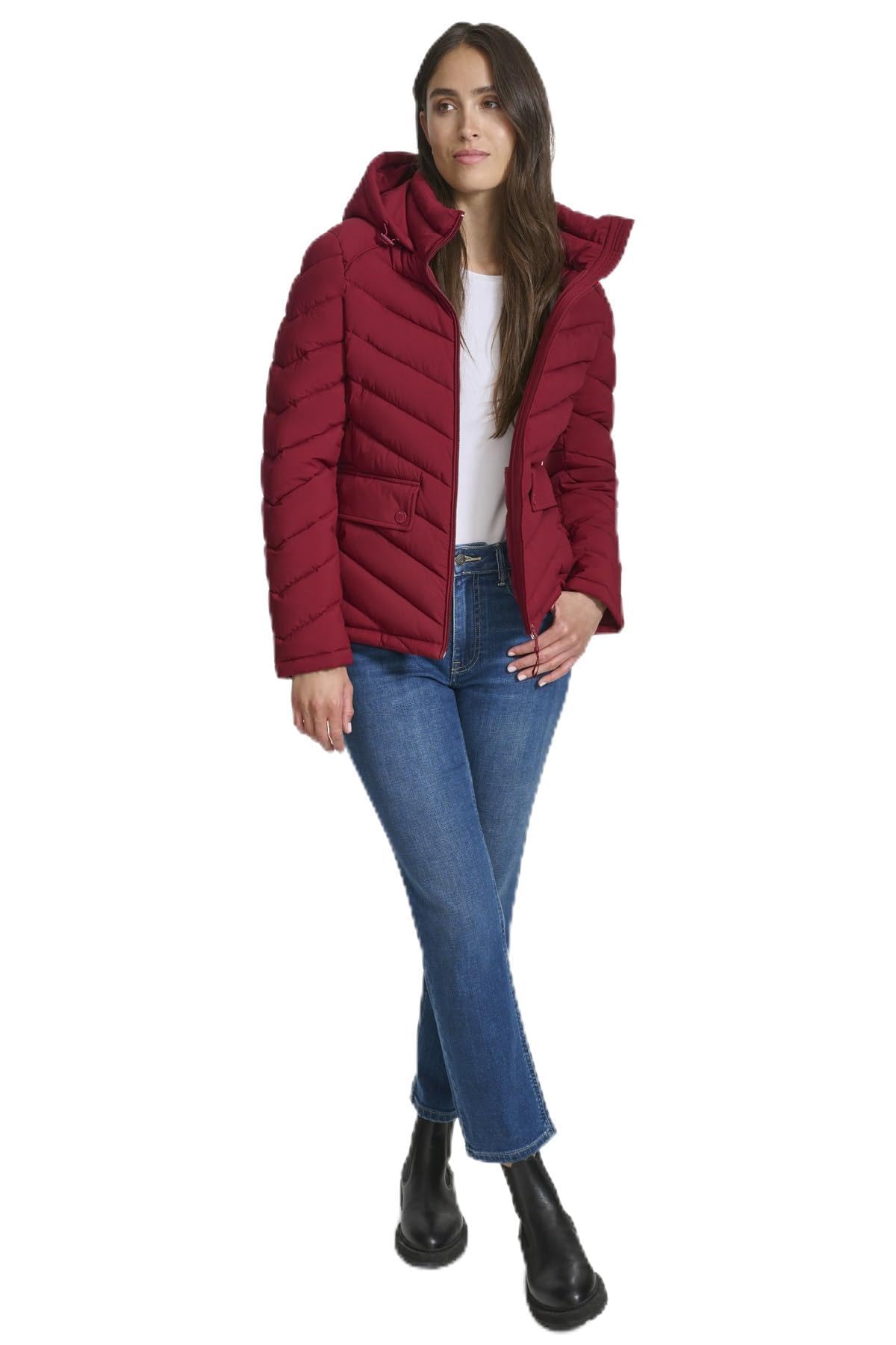 Foto 2 pulgar | Chaqueta Tommy Hilfiger Ligera Para Mujer, Color Rojo, Talla L - Venta Internacional.