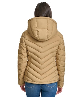 Foto 2 | Chaqueta Tommy Hilfiger Lightweight Camel Con Cremallera Para Mujer - Venta Internacional.