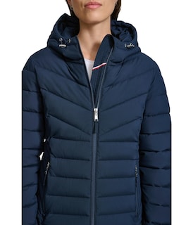 Foto 3 | Chaqueta Tommy Hilfiger, Ligera, Azul Marino, Con Cremallera, Talla Lg - Venta Internacional.
