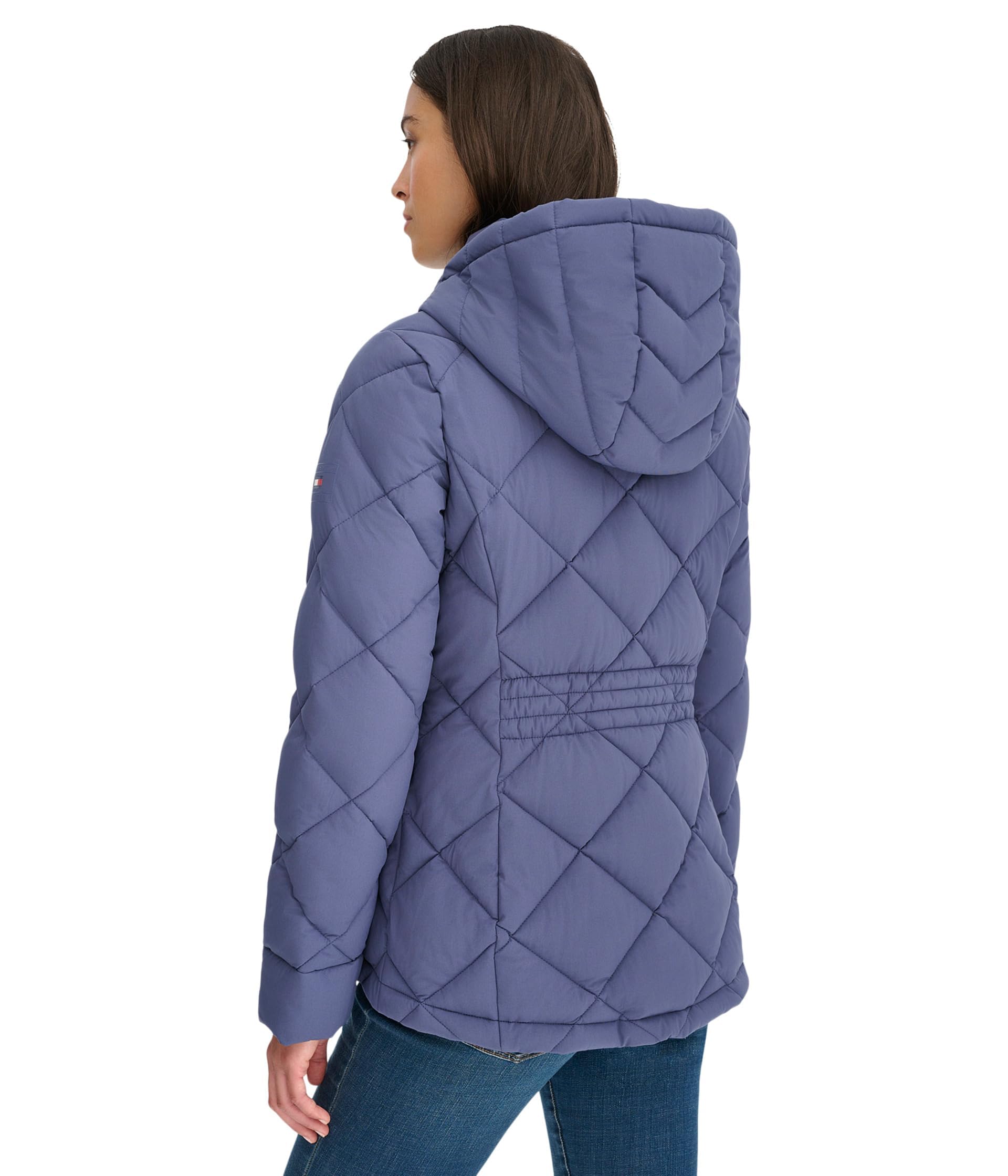 Foto 2 | Chaqueta Tommy Hilfiger Ligera Con Cremallera Azul Corona Para Mujer - Venta Internacional.
