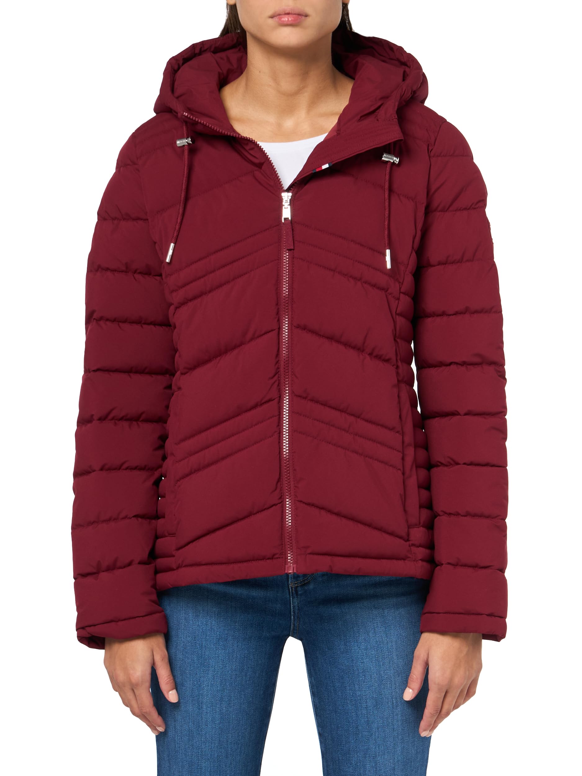 Abrigo Tommy Hilfiger Rojo para Mujer - Venta Internacional