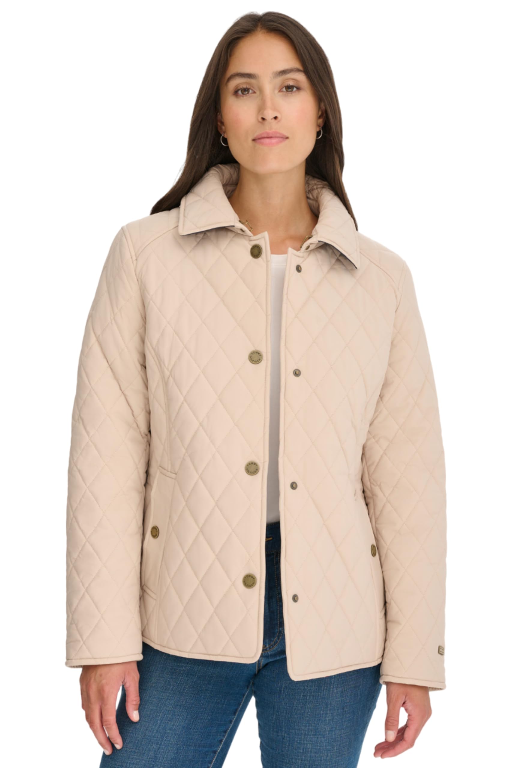 Foto 2 pulgar | Chaqueta Tipo Chino Tommy Hilfiger Classic Barn Para Mujer, Talla S - Venta Internacional.