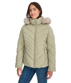 Foto 1 | Chaqueta Tommy Hilfiger con Ribetes de Piel Sintética para Mujer - Venta Internacional