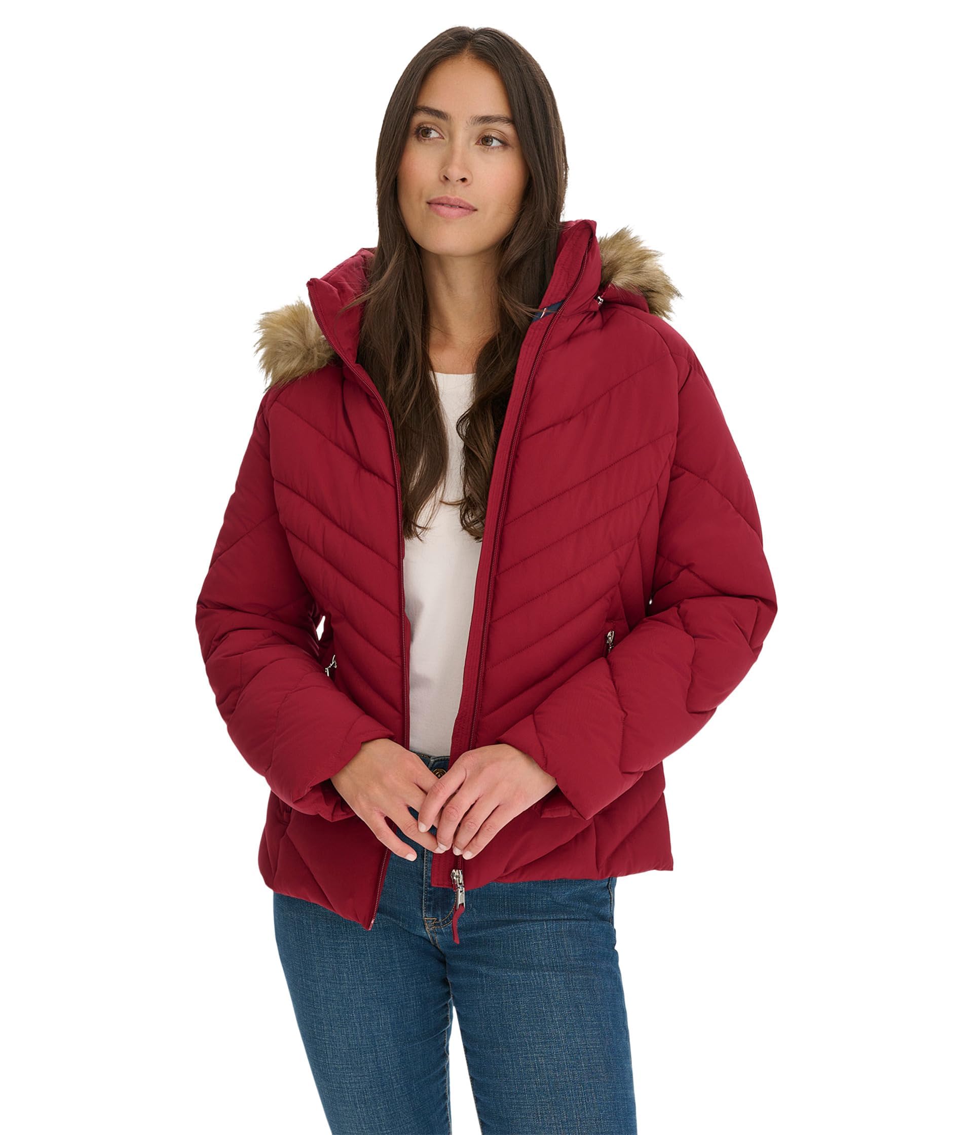 Foto 2 pulgar | Chaqueta Tommy Hilfiger Roja para Mujer - Venta Internacional