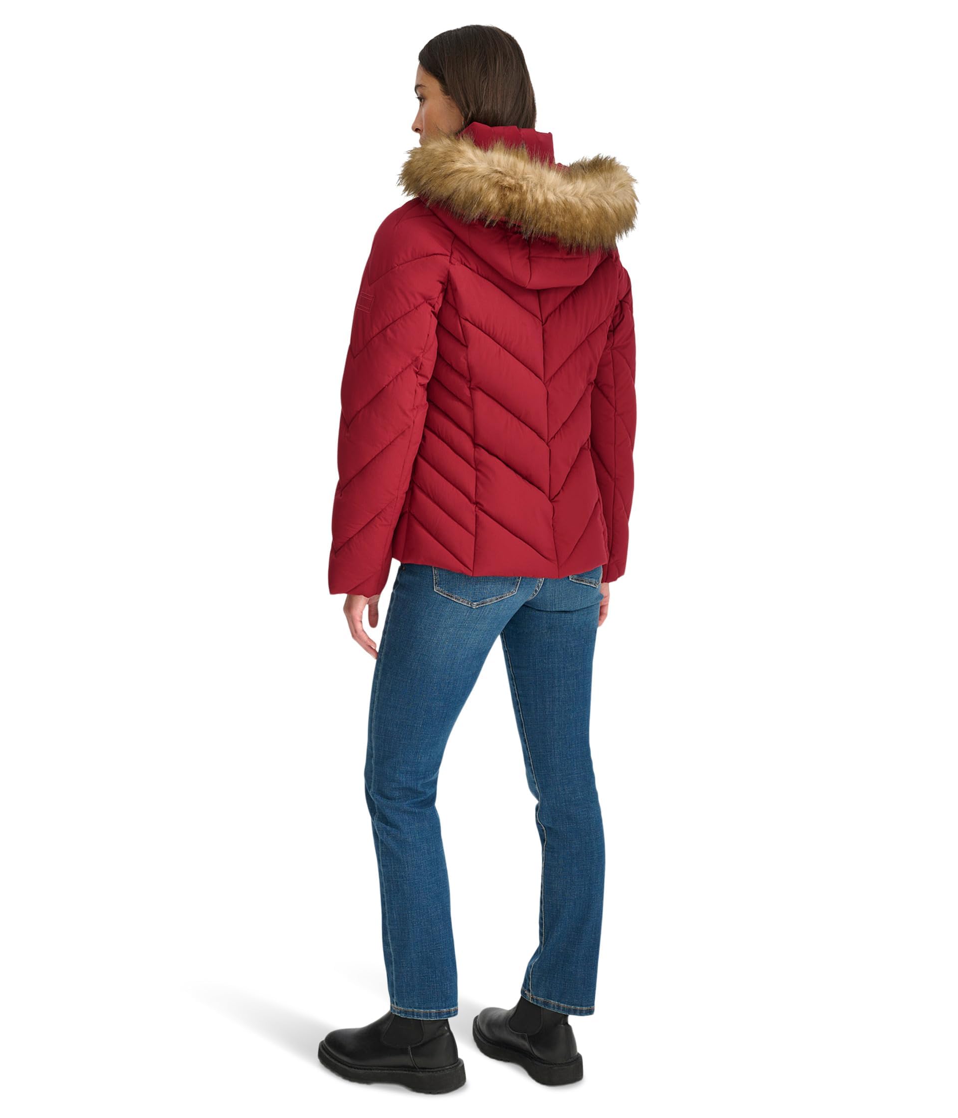 Foto 3 pulgar | Chaqueta Tommy Hilfiger Roja para Mujer - Venta Internacional