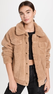 Foto 3 | Chaqueta Ugg Frankie Sherpa Trucker Para Mujer Camel - Xl - Venta Internacional.
