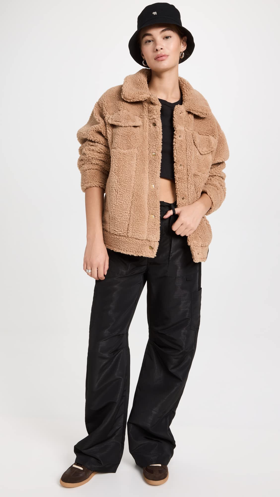 Foto 7 pulgar | Chaqueta Ugg Frankie Sherpa Trucker Para Mujer Camel - Xl - Venta Internacional.