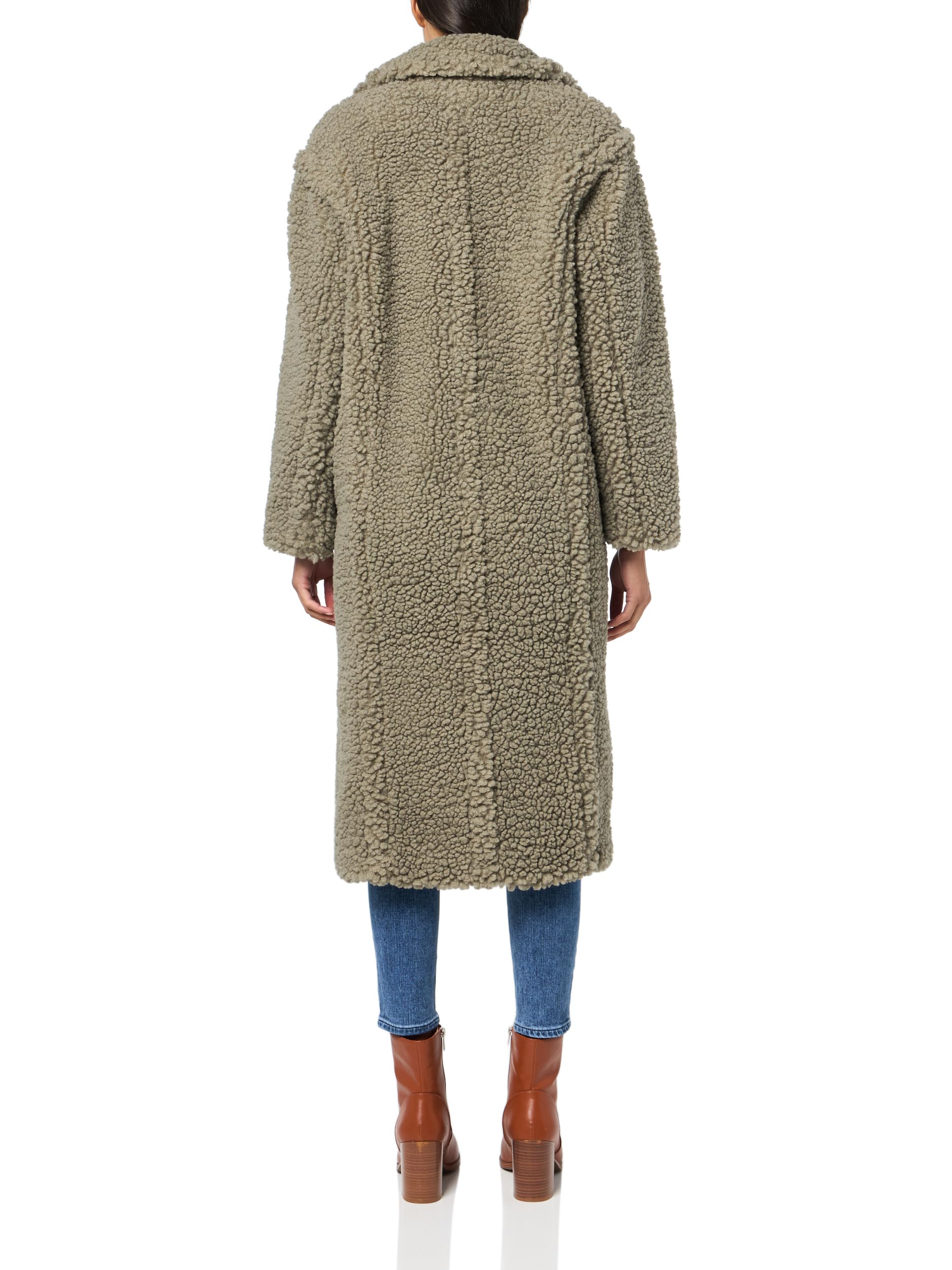 Foto 3 pulgar | Abrigo Ugg Gertrude Long Teddy Para Mujer, Color Verde Musgo - Venta Internacional.
