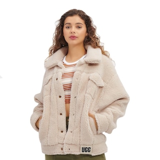 Foto 1 | Chaqueta Ugg Frankie Sherpa Trucker Para Mujer, Talla M, Natural - Venta Internacional.