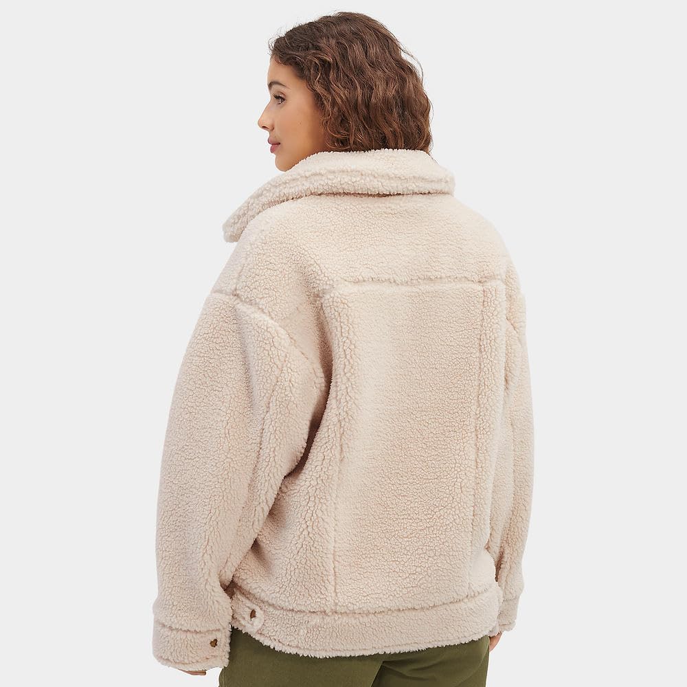 Foto 3 pulgar | Chaqueta Ugg Frankie Sherpa Trucker Para Mujer, Talla M, Natural - Venta Internacional.