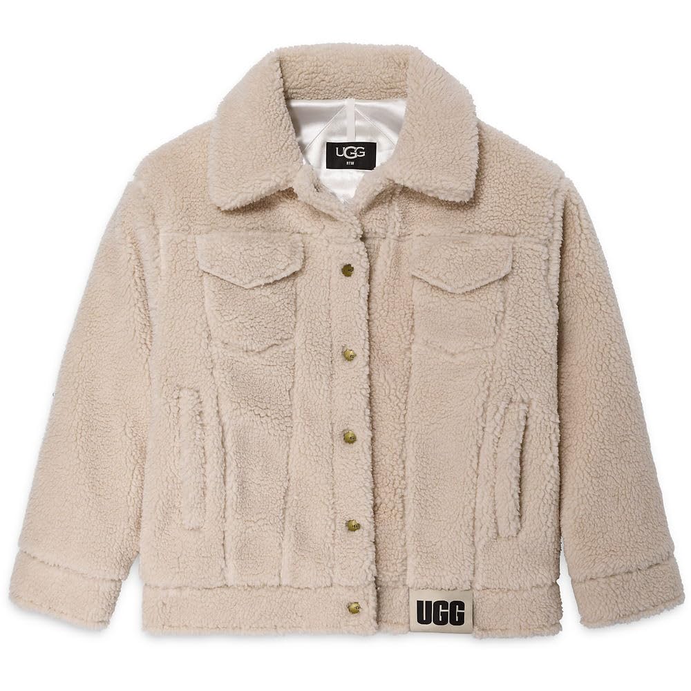 Foto 6 pulgar | Chaqueta Ugg Frankie Sherpa Trucker Para Mujer, Talla M, Natural - Venta Internacional.