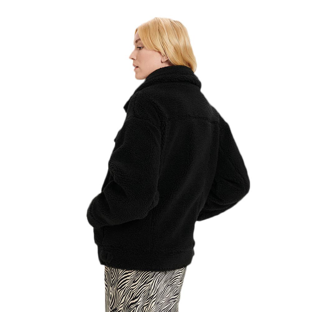 Foto 3 pulgar | Chaqueta Ugg Frankie Sherpa Trucker Para Mujer Negra Xs - Venta Internacional.