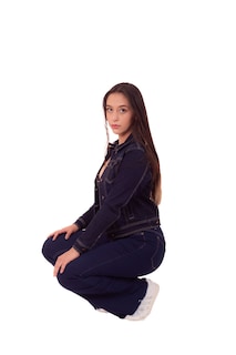 Foto 2 | Chamarra Denim Jacket Basica De Mezclilla Rigida Con Bolsillos Para Dama Azul Oscuro Pineda Jeans