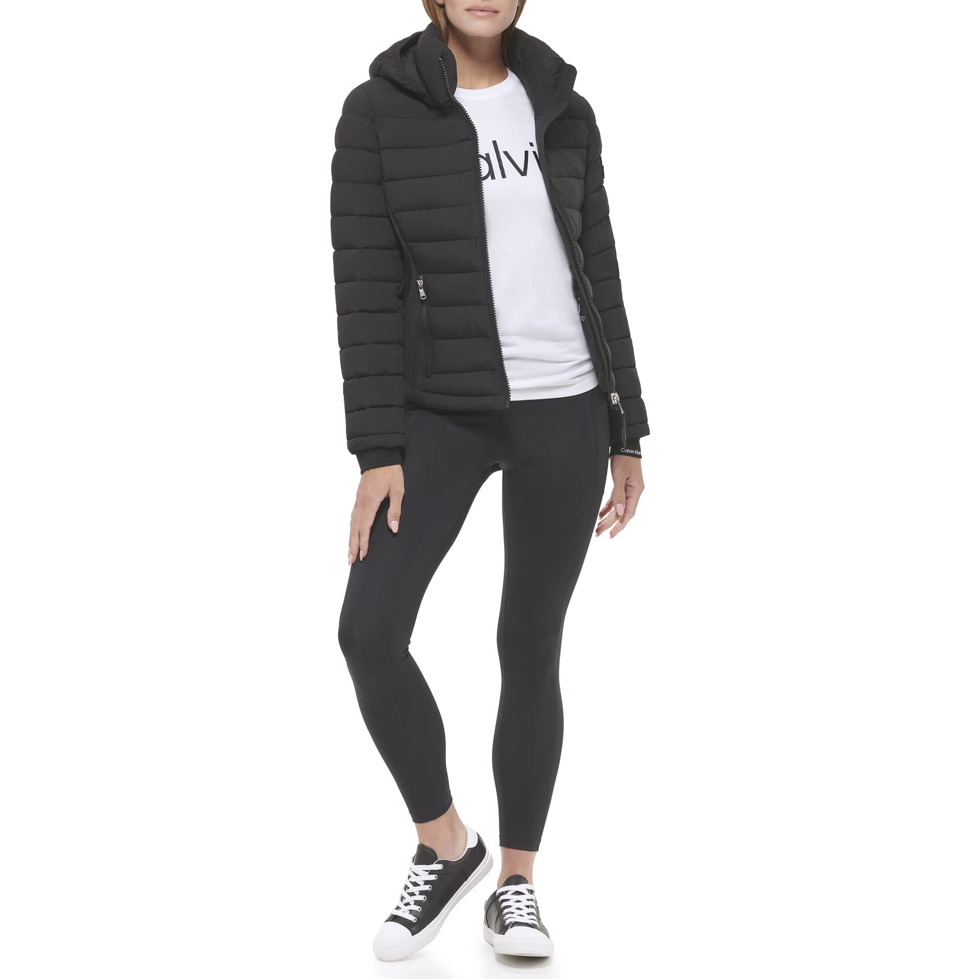 Foto 3 pulgar | Chaqueta Calvin Klein Ligera Y Resistente Al Agua Para Mujer - Venta Internacional.