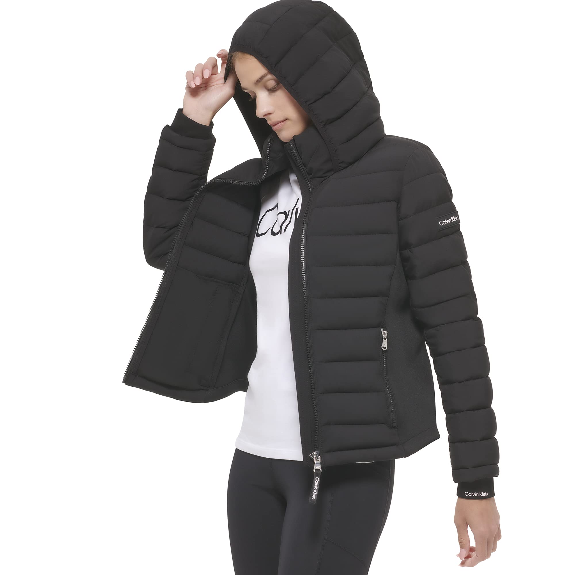 Foto 4 pulgar | Chaqueta Calvin Klein Ligera Y Resistente Al Agua Para Mujer - Venta Internacional.