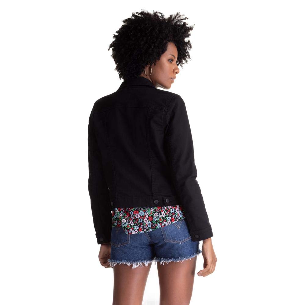 Foto 3 pulgar | Chaqueta Levi's Original Trucker Negra Para Mujer Talla M - Venta Internacional.