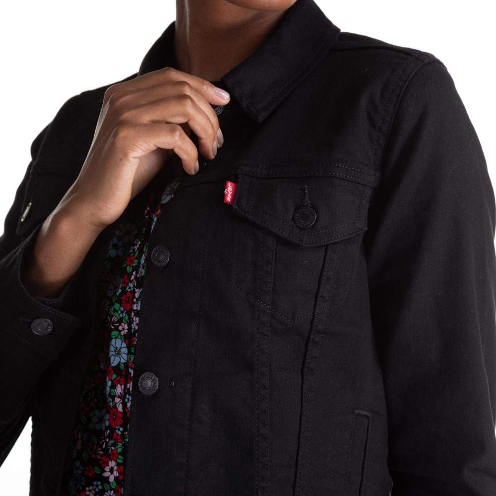 Foto 4 pulgar | Chaqueta Levi's Original Trucker Negra Para Mujer Talla M - Venta Internacional.