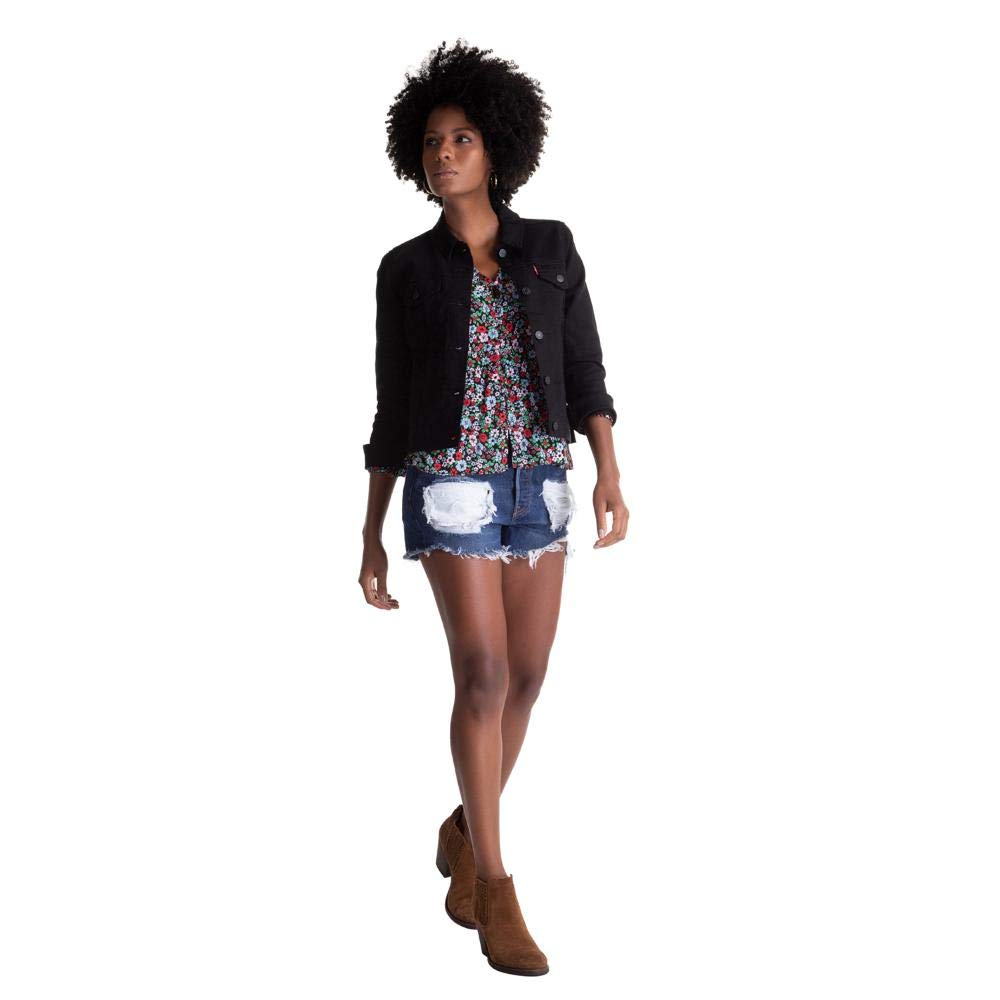 Foto 5 pulgar | Chaqueta Levi's Original Trucker Negra Para Mujer Talla M - Venta Internacional.