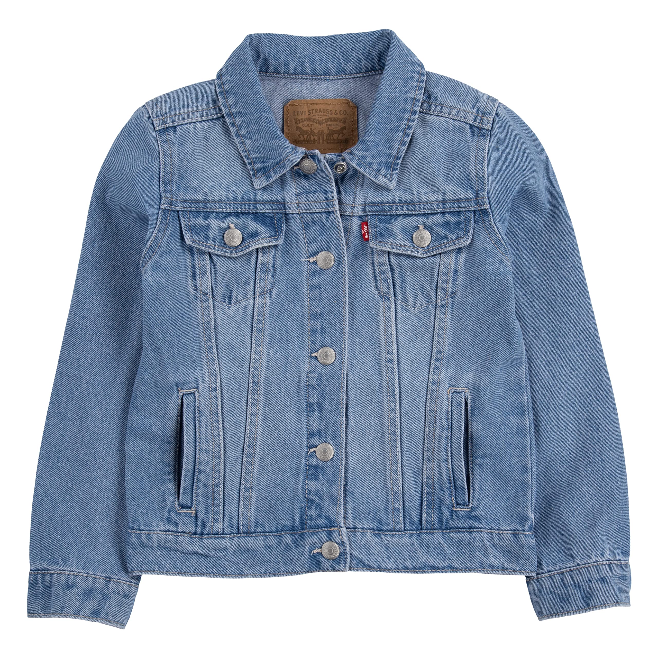 Foto 2 pulgar | Chaqueta Levi's Denim Trucker Para Niñas Alanis Talla Xl - Venta Internacional.