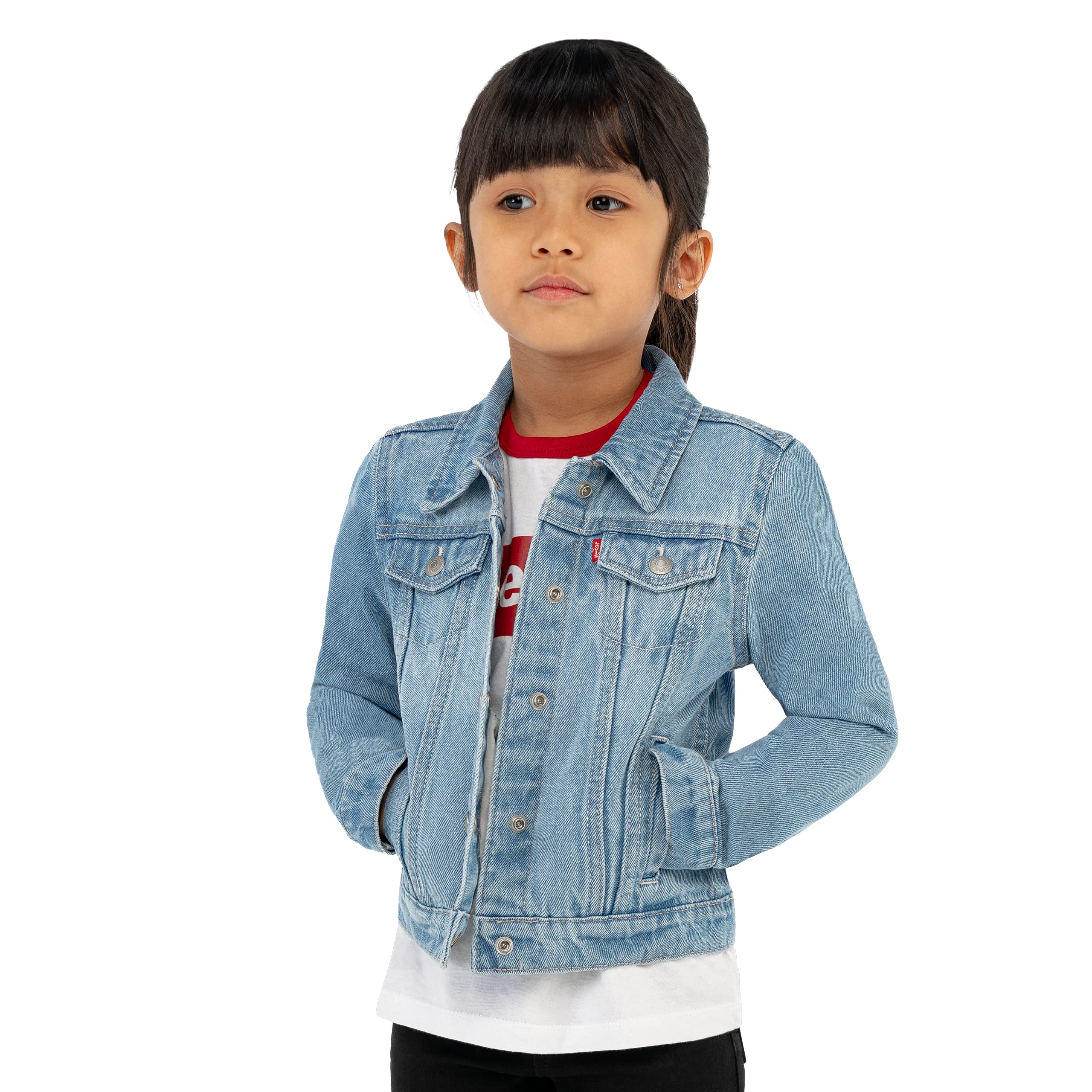 Foto 3 pulgar | Chaqueta Levi's Denim Trucker Para Niñas Alanis Talla Xl - Venta Internacional.