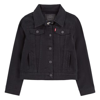 Foto 1 | Chaqueta Levi's Denim Trucker Para Niñas, Color Negro, Talla Xl - Venta Internacional.