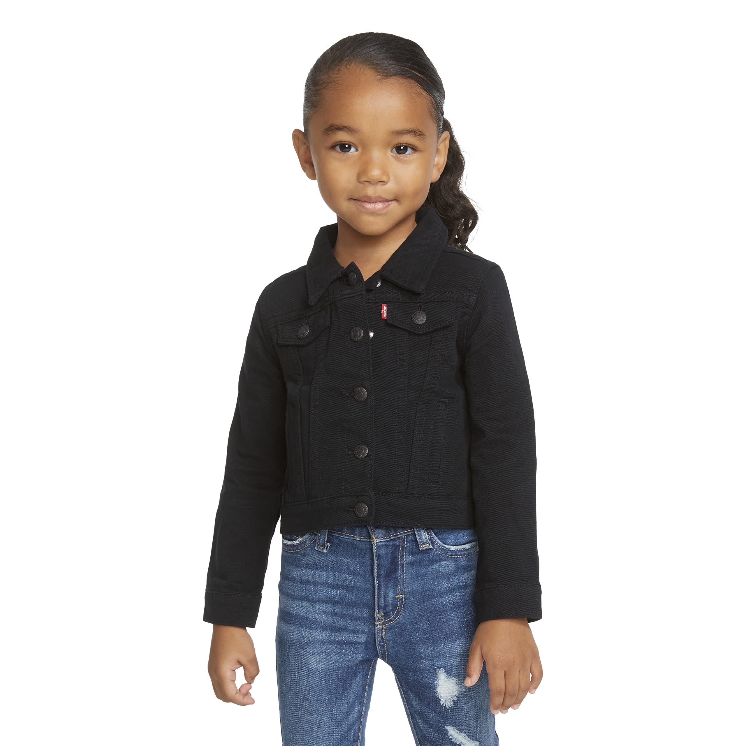 Foto 3 pulgar | Chaqueta Levi's Denim Trucker Para Niñas, Color Negro, Talla Xl - Venta Internacional.