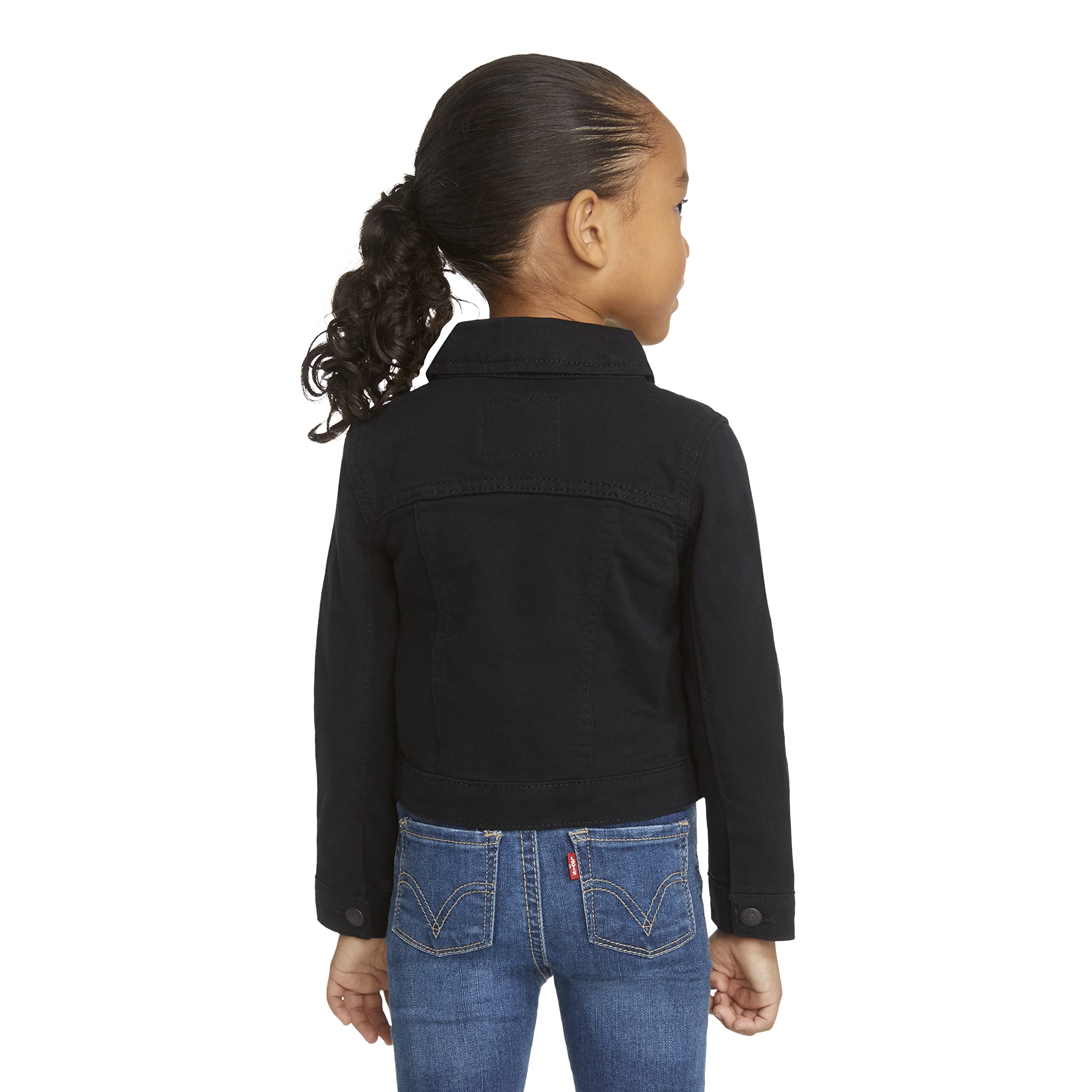 Foto 4 pulgar | Chaqueta Levi's Denim Trucker Para Niñas, Color Negro, Talla Xl - Venta Internacional.