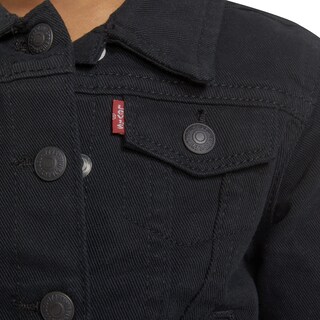 Foto 5 | Chaqueta Levi's Denim Trucker Para Niñas, Color Negro, Talla Xl - Venta Internacional.