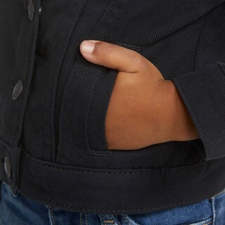 Foto 7 | Chaqueta Levi's Denim Trucker Para Niñas, Color Negro, Talla Xl - Venta Internacional.