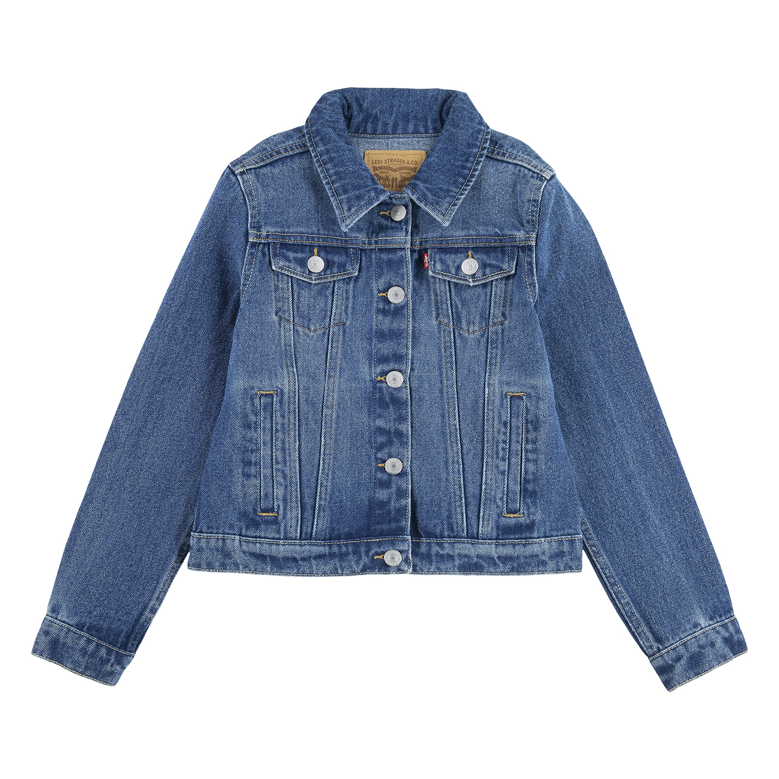 Foto 2 pulgar | Chaqueta Levi's Denim Trucker Para Niñas Bristol Talla M - Venta Internacional.