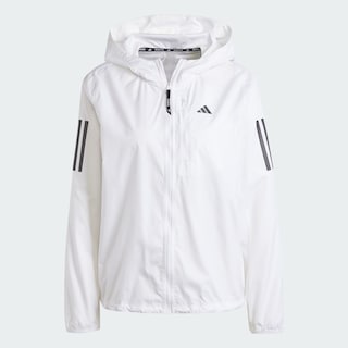 Foto 3 | Chamarra Own The Run Adidas Blanco Mujer