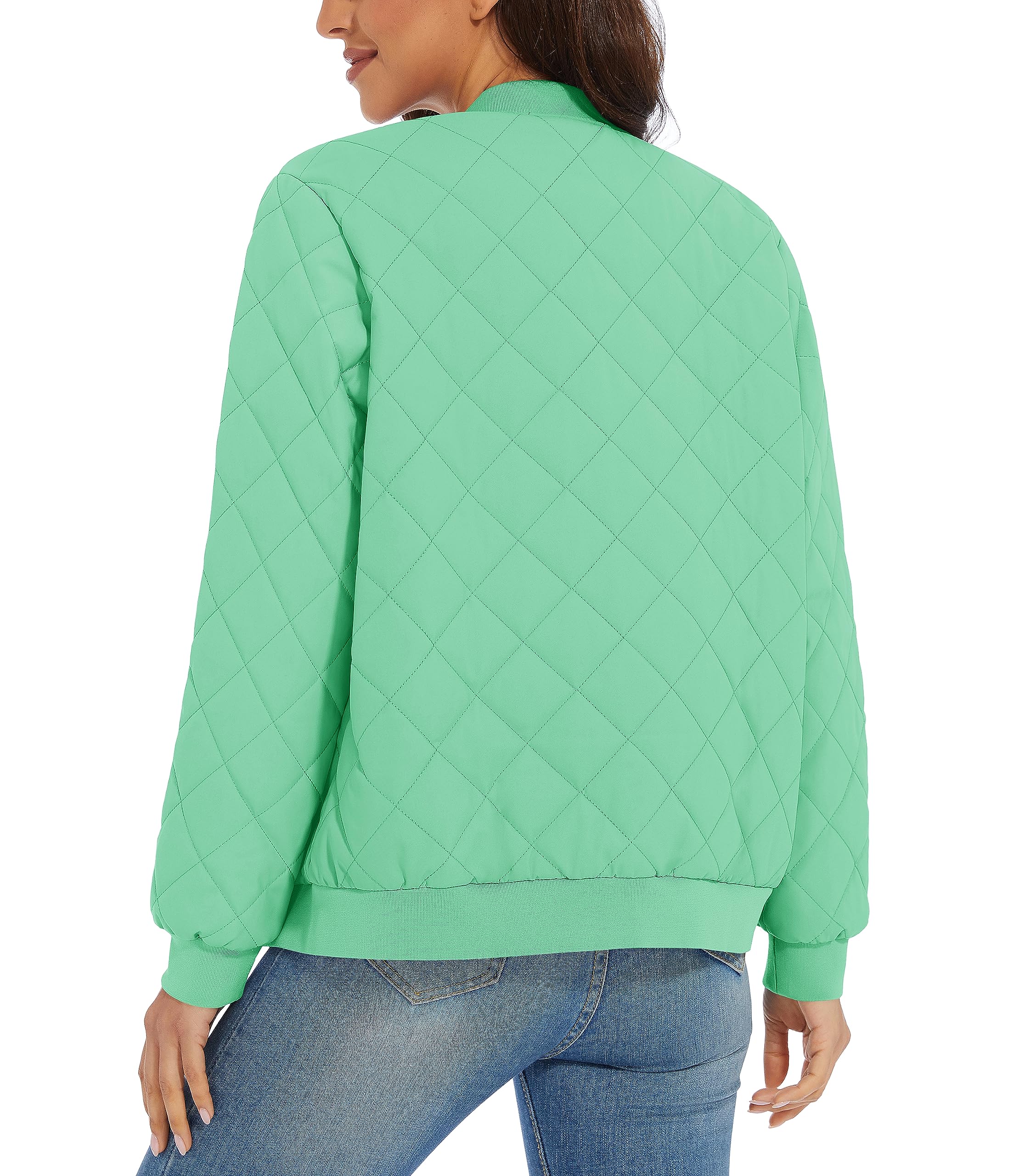 Foto 3 pulgar | Chaqueta Tacvasen Para Mujer, Acolchada, De Invierno, Color Verde Ligero, Talla L - Venta Internacional.