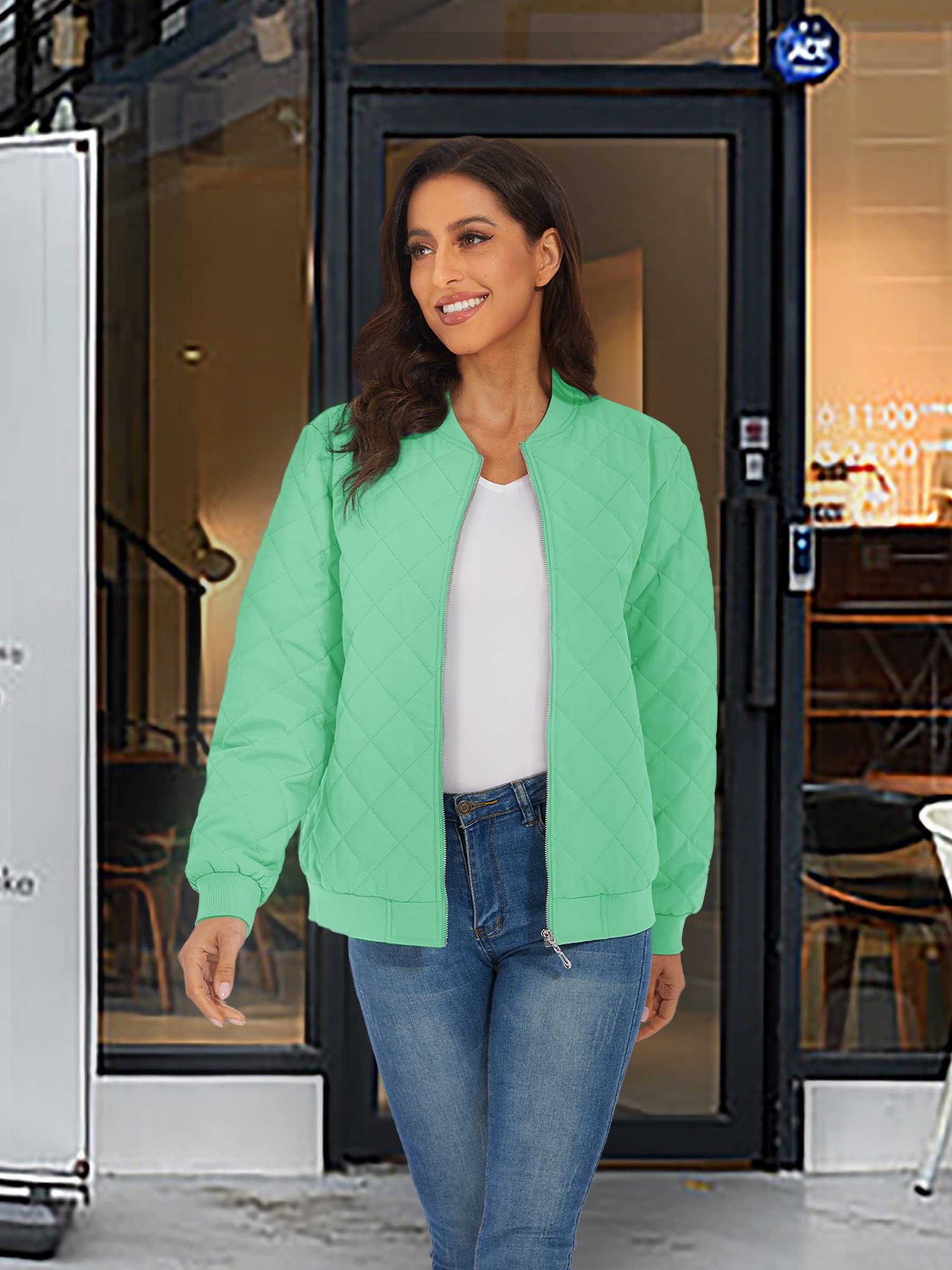 Foto 4 pulgar | Chaqueta Tacvasen Para Mujer, Acolchada, De Invierno, Color Verde Ligero, Talla L - Venta Internacional.