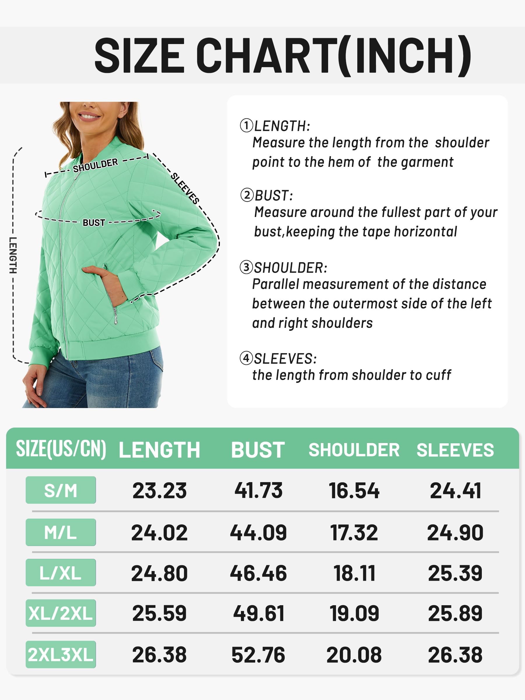 Foto 8 pulgar | Chaqueta Tacvasen Para Mujer, Acolchada, De Invierno, Color Verde Ligero, Talla L - Venta Internacional.