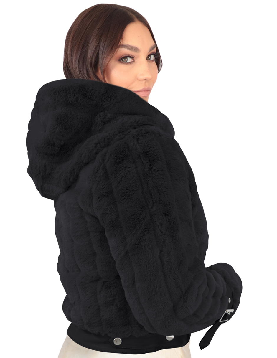 Foto 4 pulgar | Chamarra Mujer Roosevelt Natalia-mh2406 Black