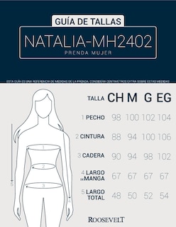 Foto 4 | Chamarra Mujer Roosevelt Natalia-mh2402 Black Pork Beige