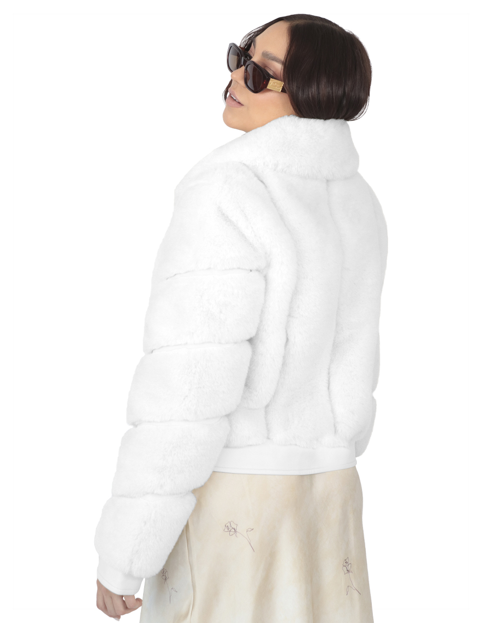 Foto 4 pulgar | Chamarra Mujer Roosevelt Natalia-mh2403 Off White
