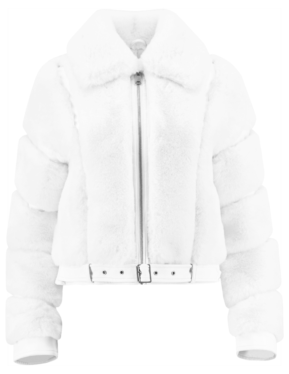 Foto 5 pulgar | Chamarra Mujer Roosevelt Natalia-mh2403 Off White