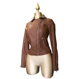 Foto 2 | Chaqueta Café Tipo Piel Lc