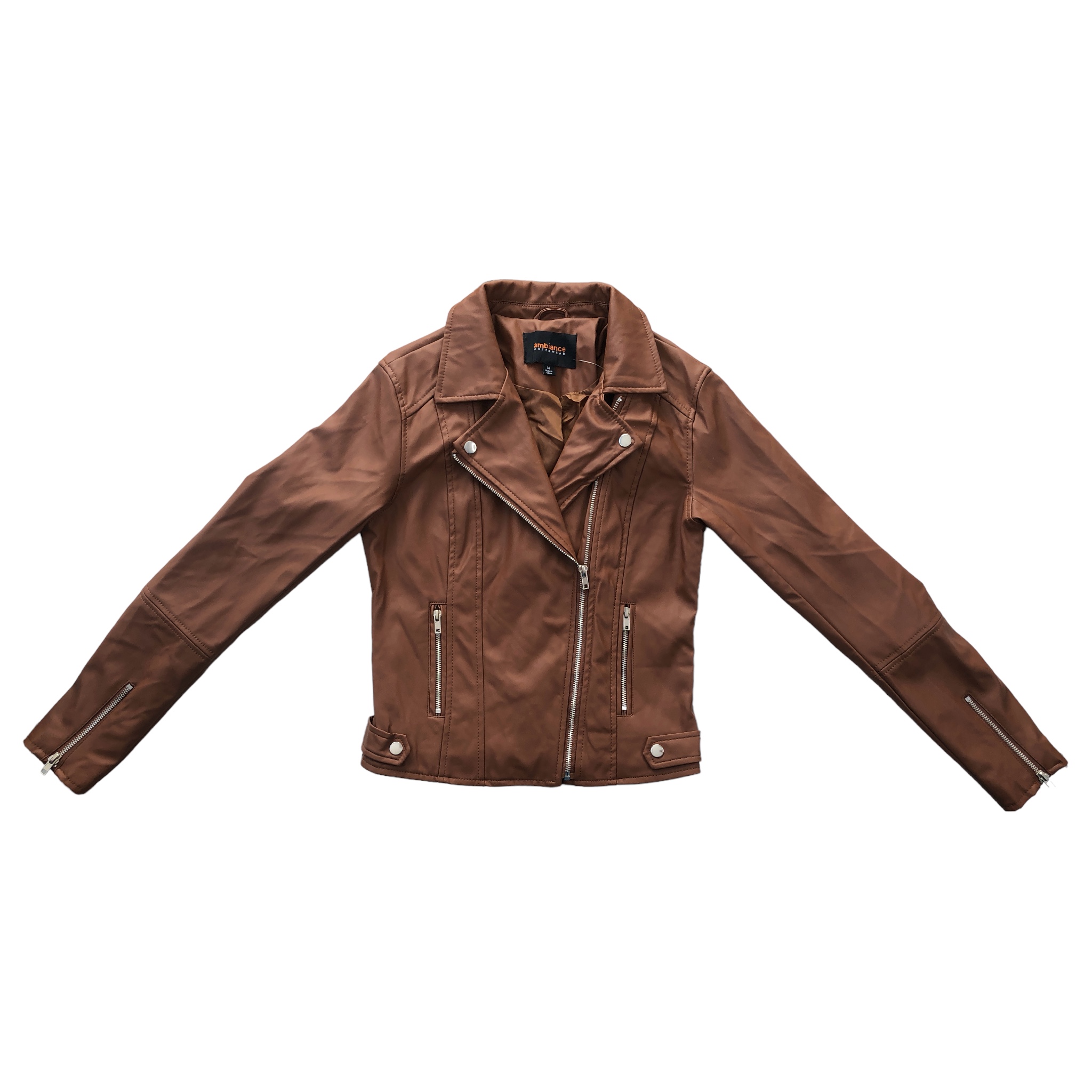 Foto 4 | Chaqueta Café Tipo Piel Lc