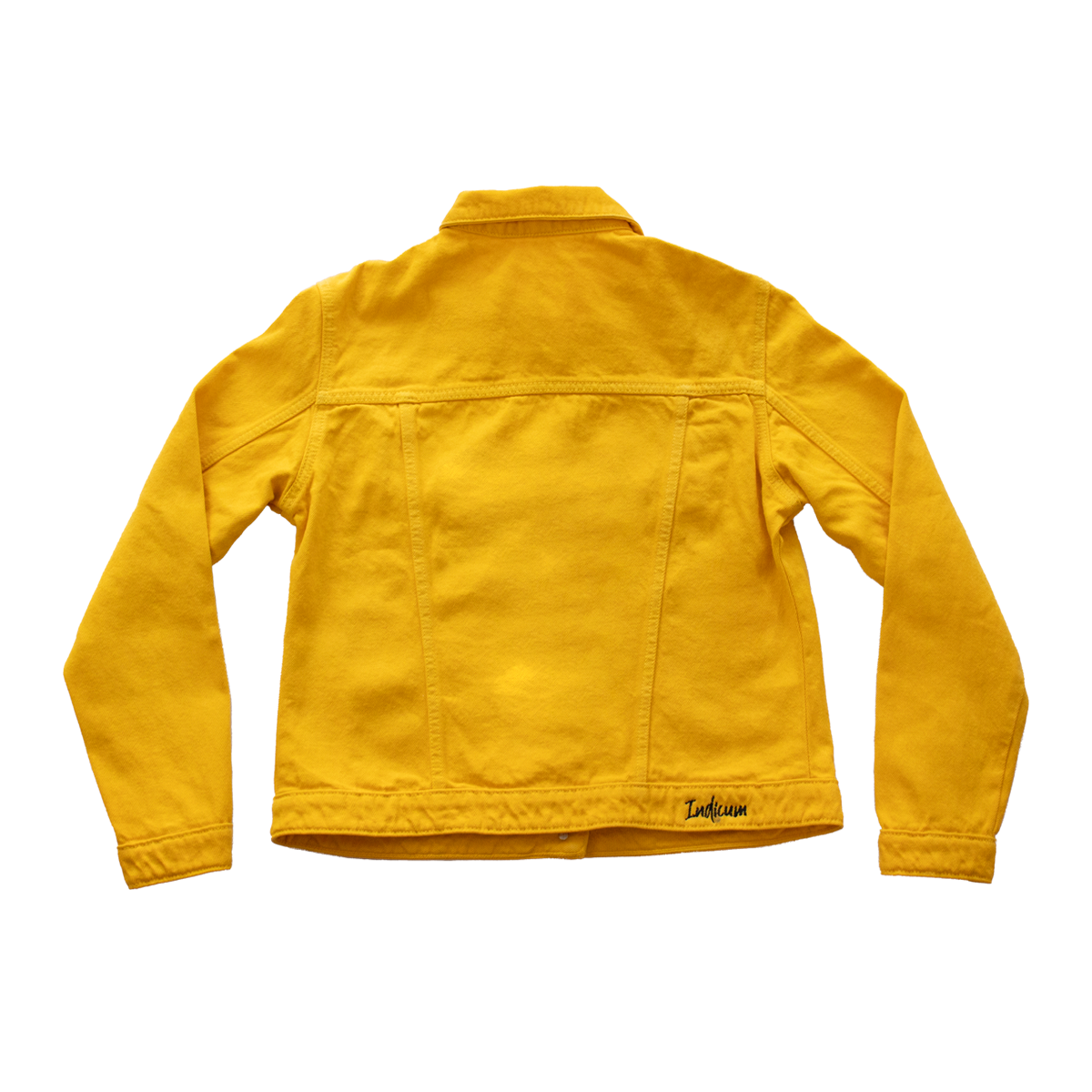 Foto 5 pulgar | Chamarra de Mezclilla Indicum Denim Amarillo para Mujer