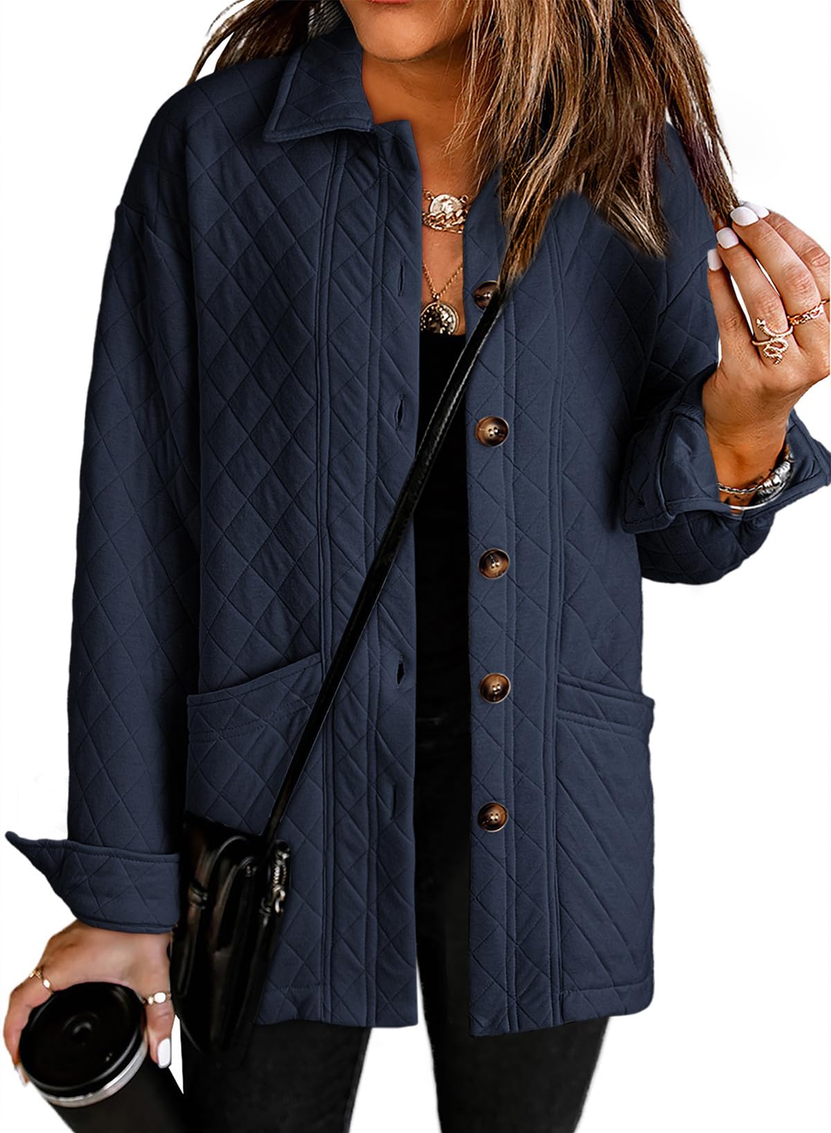 Foto 2 pulgar | Abrigo De Invierno Dokotoo, Chaqueta De Moda Con Botones Para Mujer - Venta Internacional.