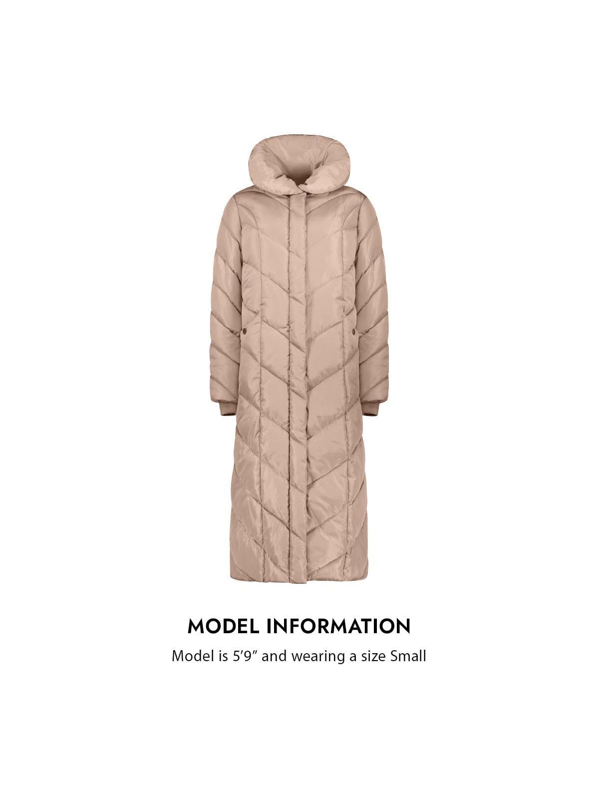 Foto 7 | Abrigo Acolchado Steve Madden Para Mujer, Champán, Invierno, Vegano - Venta Internacional.