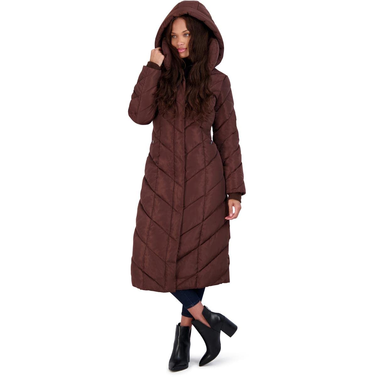 Foto 4 pulgar | Abrigo Steve Madden Classic Café para Mujer - Venta Internacional