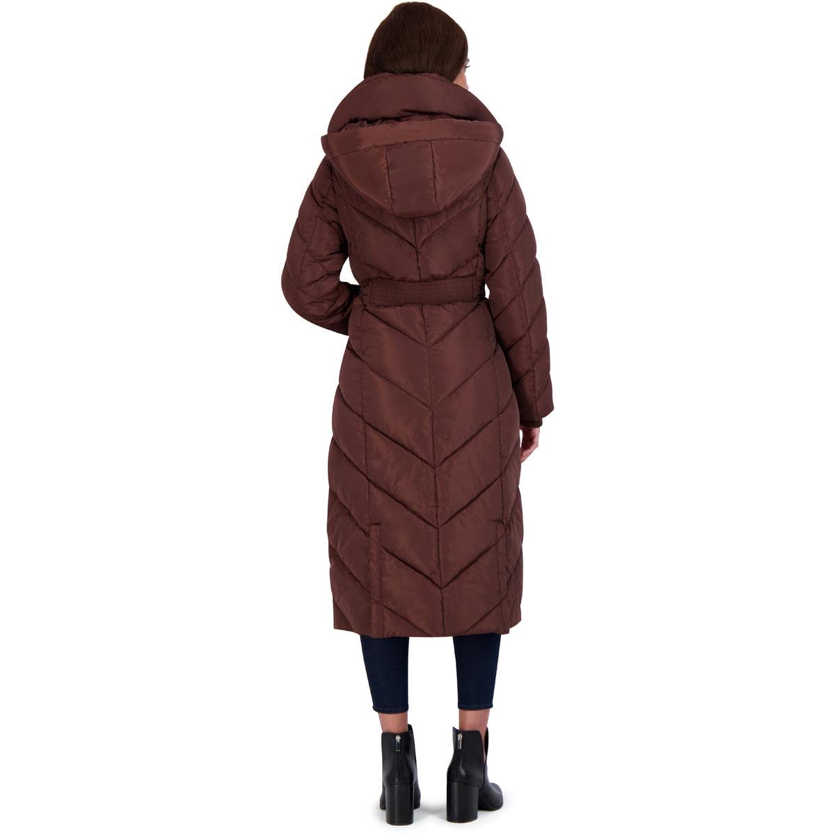 Foto 5 pulgar | Abrigo Steve Madden Classic Café para Mujer - Venta Internacional