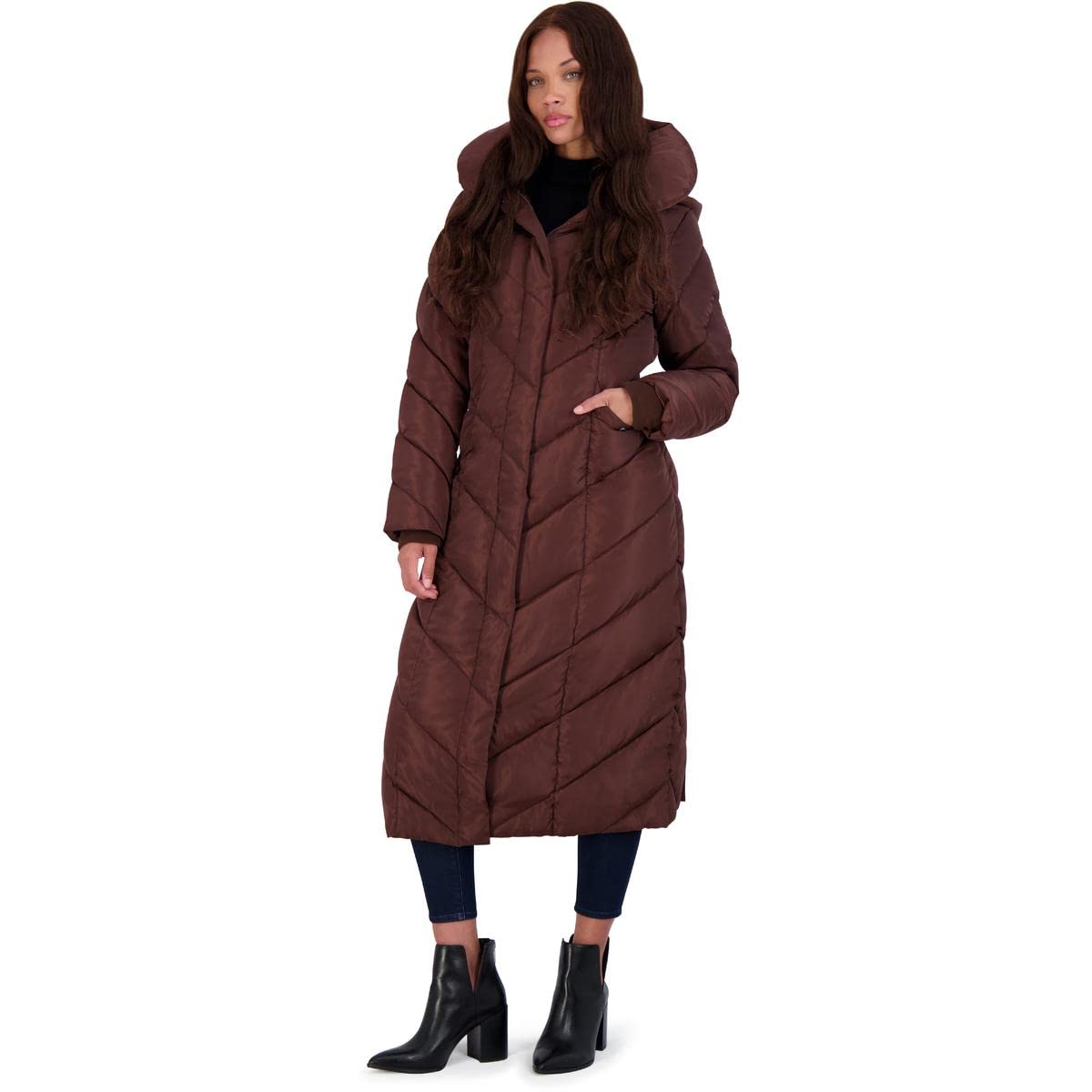 Foto 6 pulgar | Abrigo Steve Madden Classic Café para Mujer - Venta Internacional