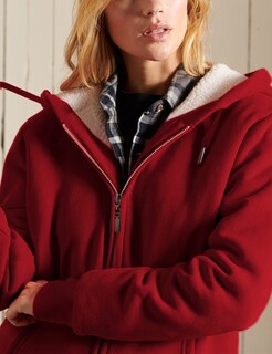 Foto 3 | Sudadera con Capucha y Chaqueta Yeokou Roja para Mujer - Venta Internacional