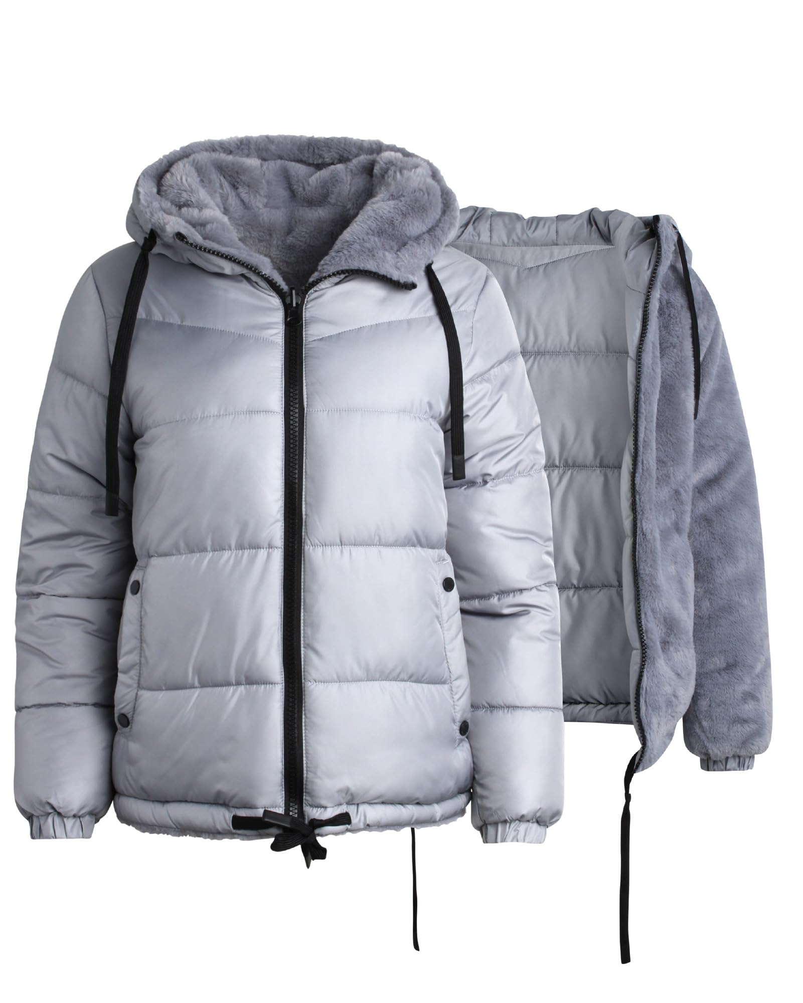 Foto 2 | Chaqueta de Invierno Steve Madden Heavyweight Reversible para Mujer - Venta Internacional
