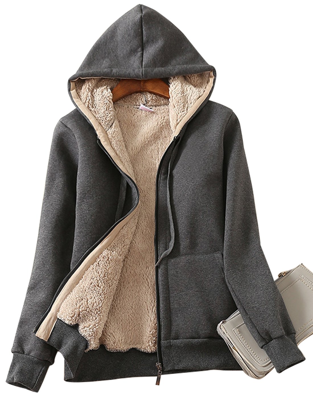 Foto 2 pulgar | Sudadera con Capucha y Chaqueta Yeokou para Mujer - Venta Internacional